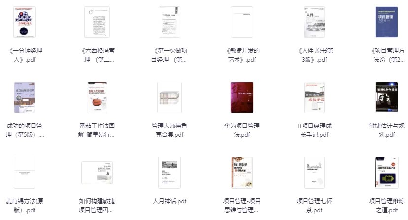私藏的30本精品管理必读书籍合集-书籍-学习资料-电子书夸克网盘资源分享