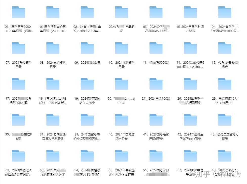 34省（行测+申论）2000-2024年真题-书籍-学习资料-电子书夸克网盘资源分享