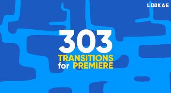 AEPR模板 303个动漫卡通MG图形转场动画预设 Cartoon Transitions-书籍-学习资料-电子书夸克网盘资源分享