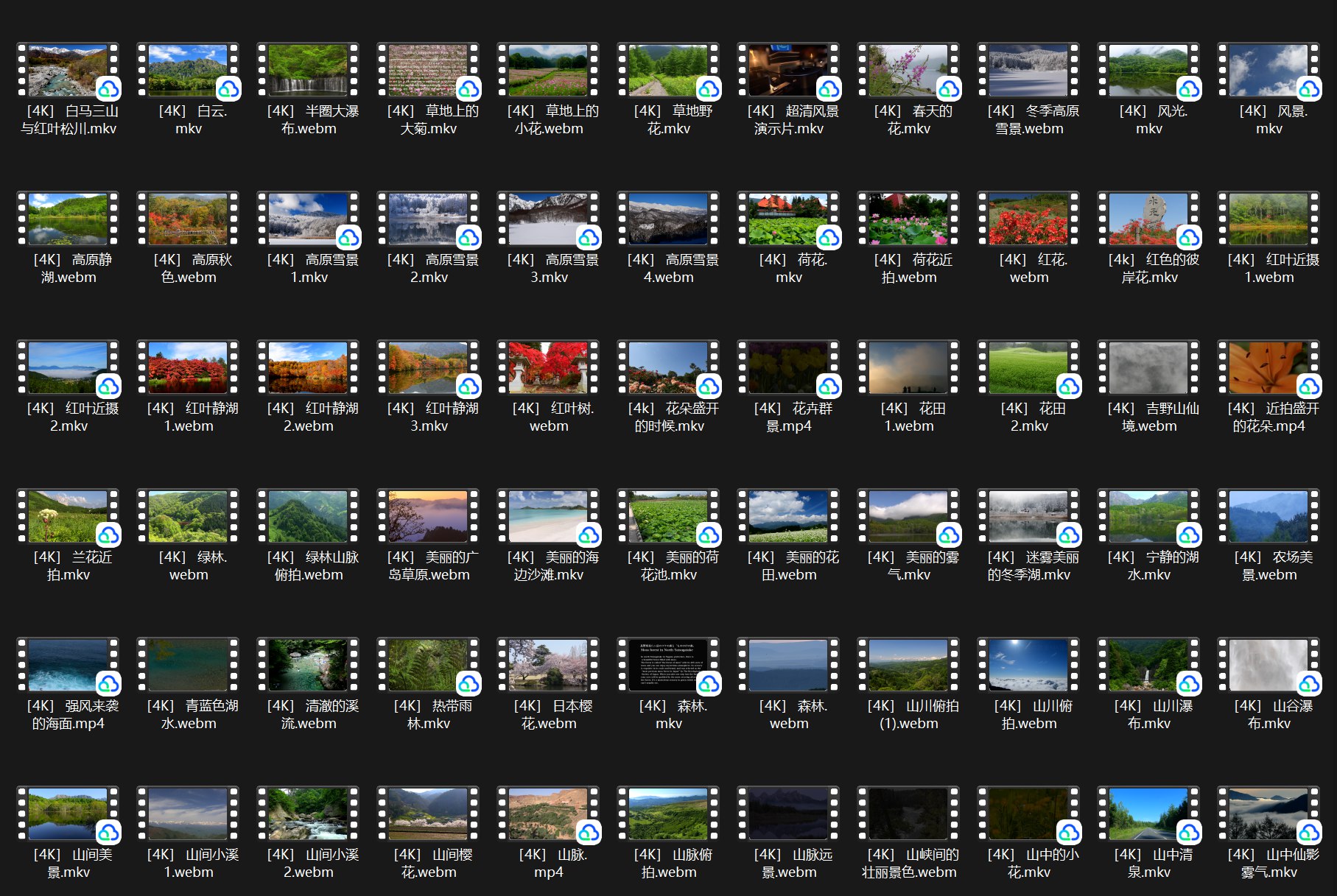 4K高清视频素材合集-书籍-学习资料-电子书夸克网盘资源分享