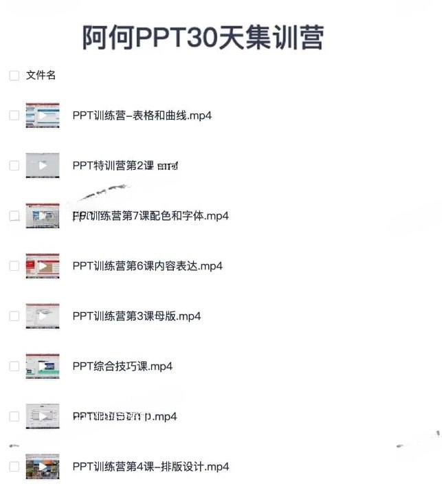 阿何PPT30天集训营-书籍-学习资料-电子书夸克网盘资源分享
