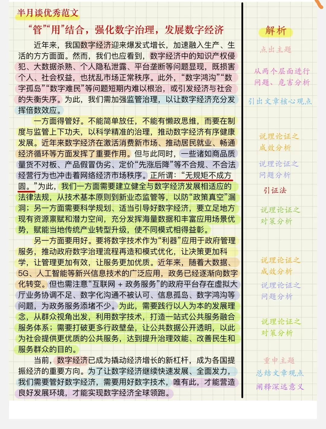 2024半月谈五色申论范文笔记-书籍-学习资料-电子书夸克网盘资源分享