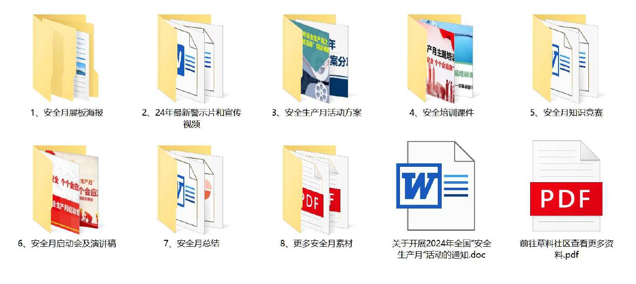 2024安全生产月全套资料-书籍-学习资料-电子书夸克网盘资源分享