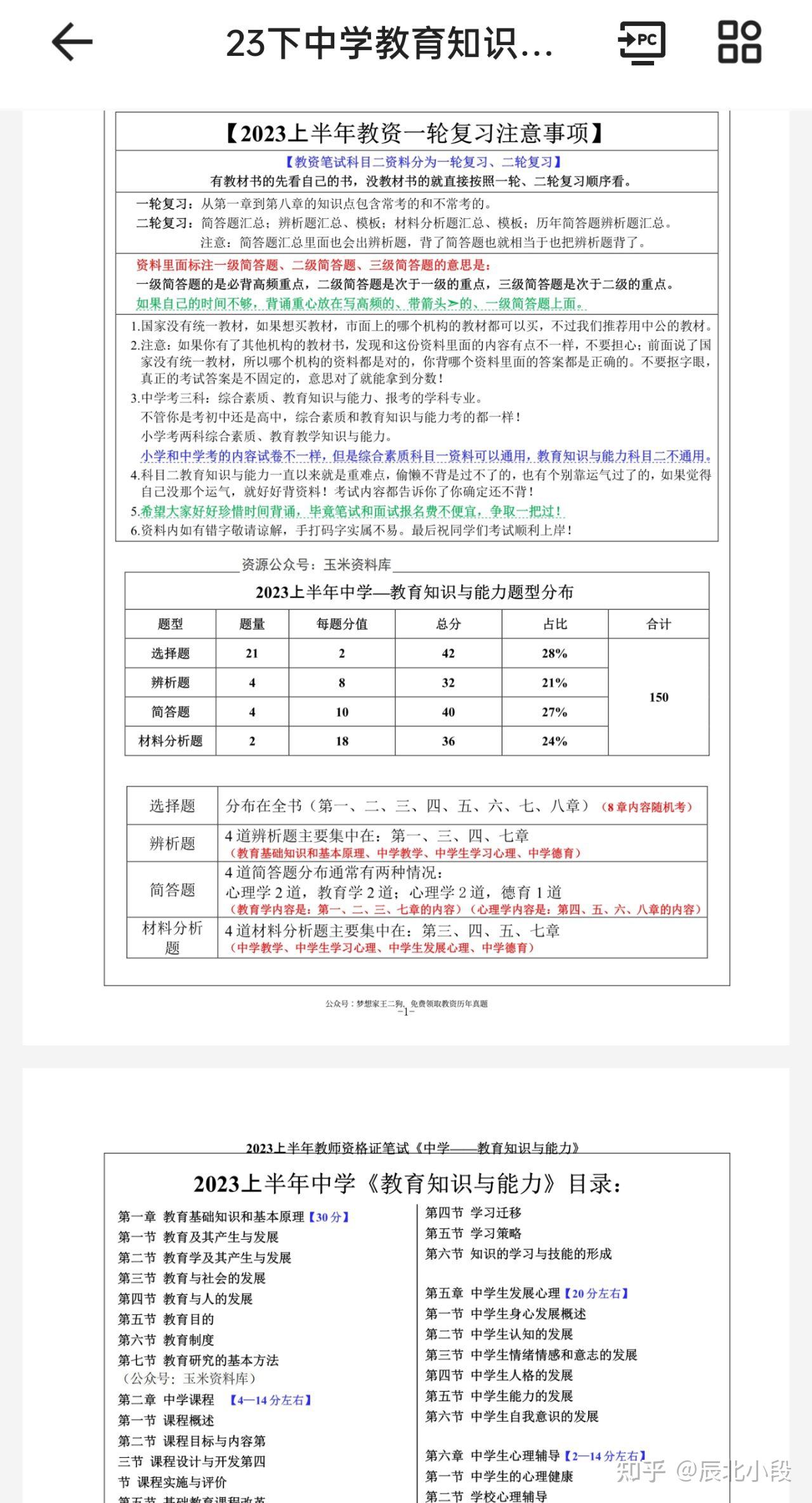 2023下半年教资押题卷-书籍-学习资料-电子书夸克网盘资源分享