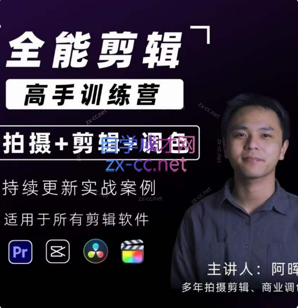 【全能剪辑高手训练营】剪辑思维 达芬奇调色 拍摄技巧一站教学-书籍-学习资料-电子书夸克网盘资源分享