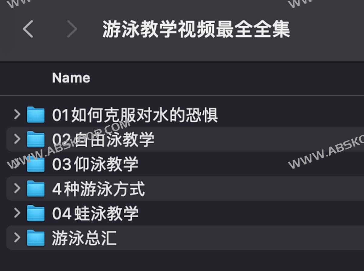 〖游泳教学视频最全合集〗-书籍-学习资料-电子书夸克网盘资源分享