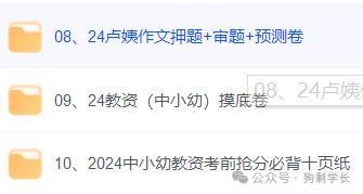 2024中小幼教资考前抢分必背十页纸-书籍-学习资料-电子书夸克网盘资源分享