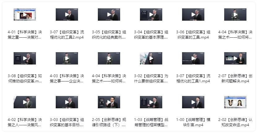 【MBA智库】企业高管：战略经营与核心能力研修班-书籍-学习资料-电子书夸克网盘资源分享