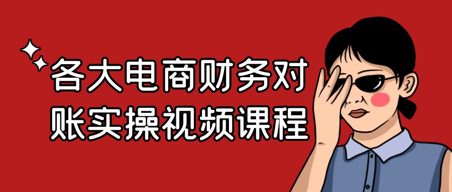 各大电商财务对账实操视频课程-书籍-学习资料-电子书夸克网盘资源分享