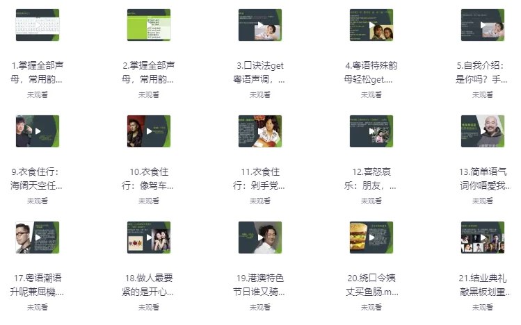 每天学点粤语｜轻松从粤语小白进阶为粤语达人(完结)-书籍-学习资料-电子书夸克网盘资源分享