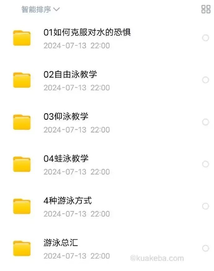 游泳教学视频最全合集-书籍-学习资料-电子书夸克网盘资源分享