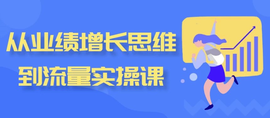 从业绩增长思维到流量实操课-书籍-学习资料-电子书夸克网盘资源分享