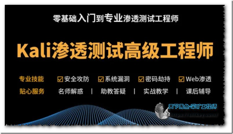 【腾讯课堂-27860】Kali安全渗透+Web白帽子高级工程师+黑客攻防-书籍-学习资料-电子书夸克网盘资源分享