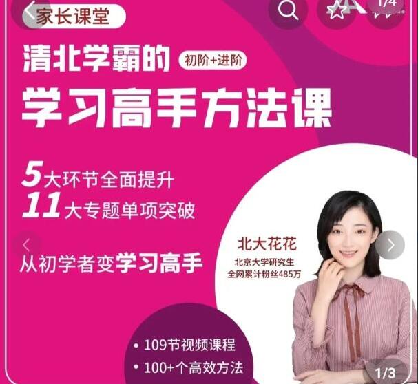 北大花花-学习高手方法课（初阶+进阶）139节课-书籍-学习资料-电子书夸克网盘资源分享