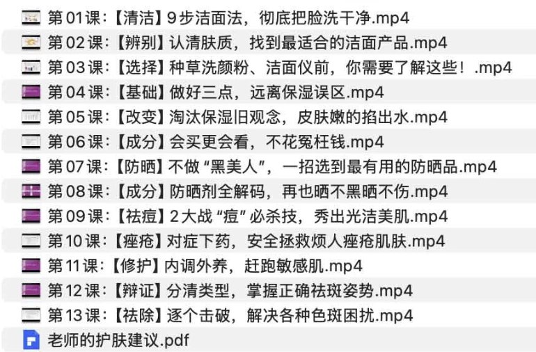 协和医学院皮肤博士13堂美肤课-书籍-学习资料-电子书夸克网盘资源分享