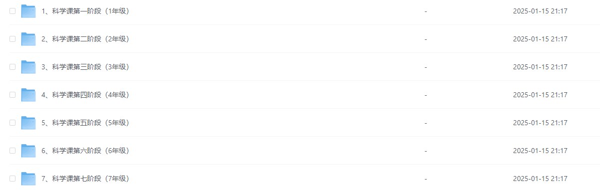 小象科学中小学科学实验启蒙课-书籍-学习资料-电子书夸克网盘资源分享