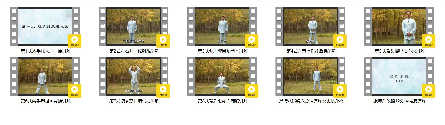 八段锦详细解说全套教程 ???-书籍-学习资料-电子书夸克网盘资源分享