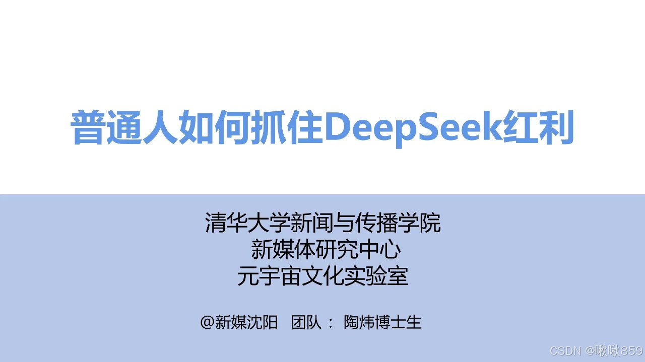 DeepSeek使用指南，清华大学版全套教程合集-书籍-学习资料-电子书夸克网盘资源分享