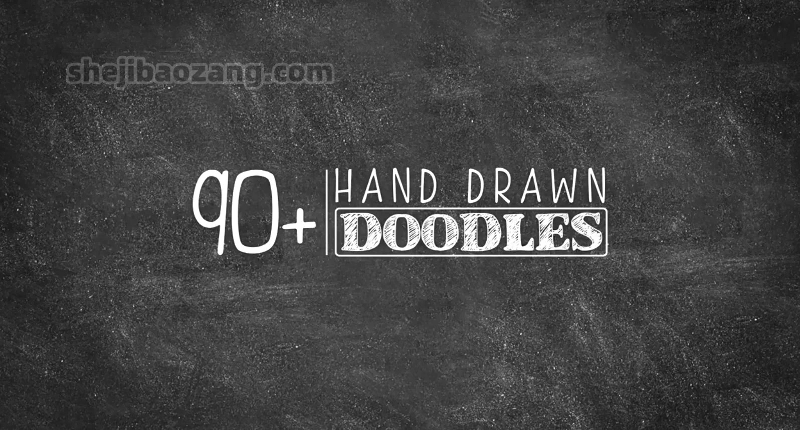 PR模板90种手绘涂鸦线条图标动画-书籍-学习资料-电子书夸克网盘资源分享