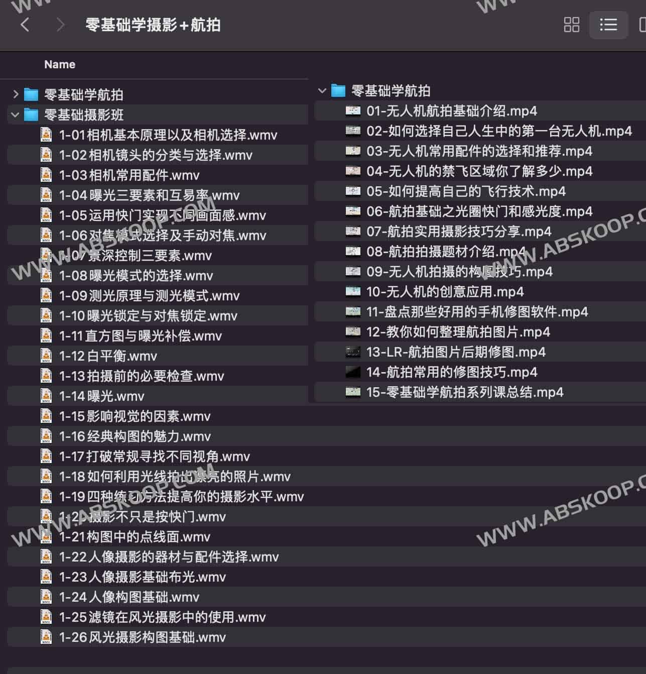 《中艺网校零基础学摄影+航拍 》-书籍-学习资料-电子书夸克网盘资源分享