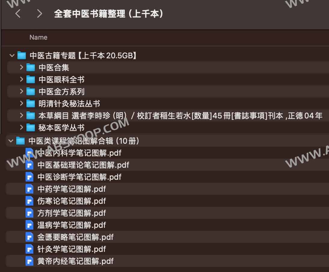 《中医古籍专题【上千本20.5GB】 》-书籍-学习资料-电子书夸克网盘资源分享