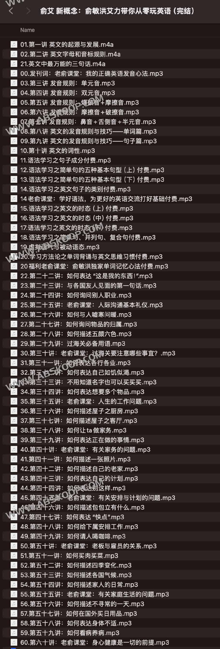 《俞艾 新概念：俞敏洪艾力带你从零玩英语（完结） 》-书籍-学习资料-电子书夸克网盘资源分享