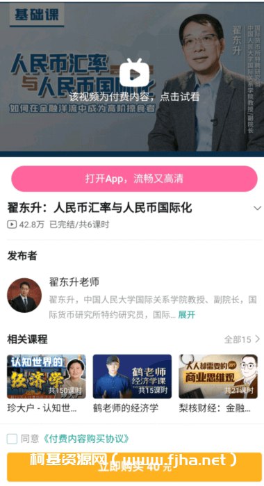 《翟东升:人民币汇率与人民币国际化(完结) 》-书籍-学习资料-电子书夸克网盘资源分享