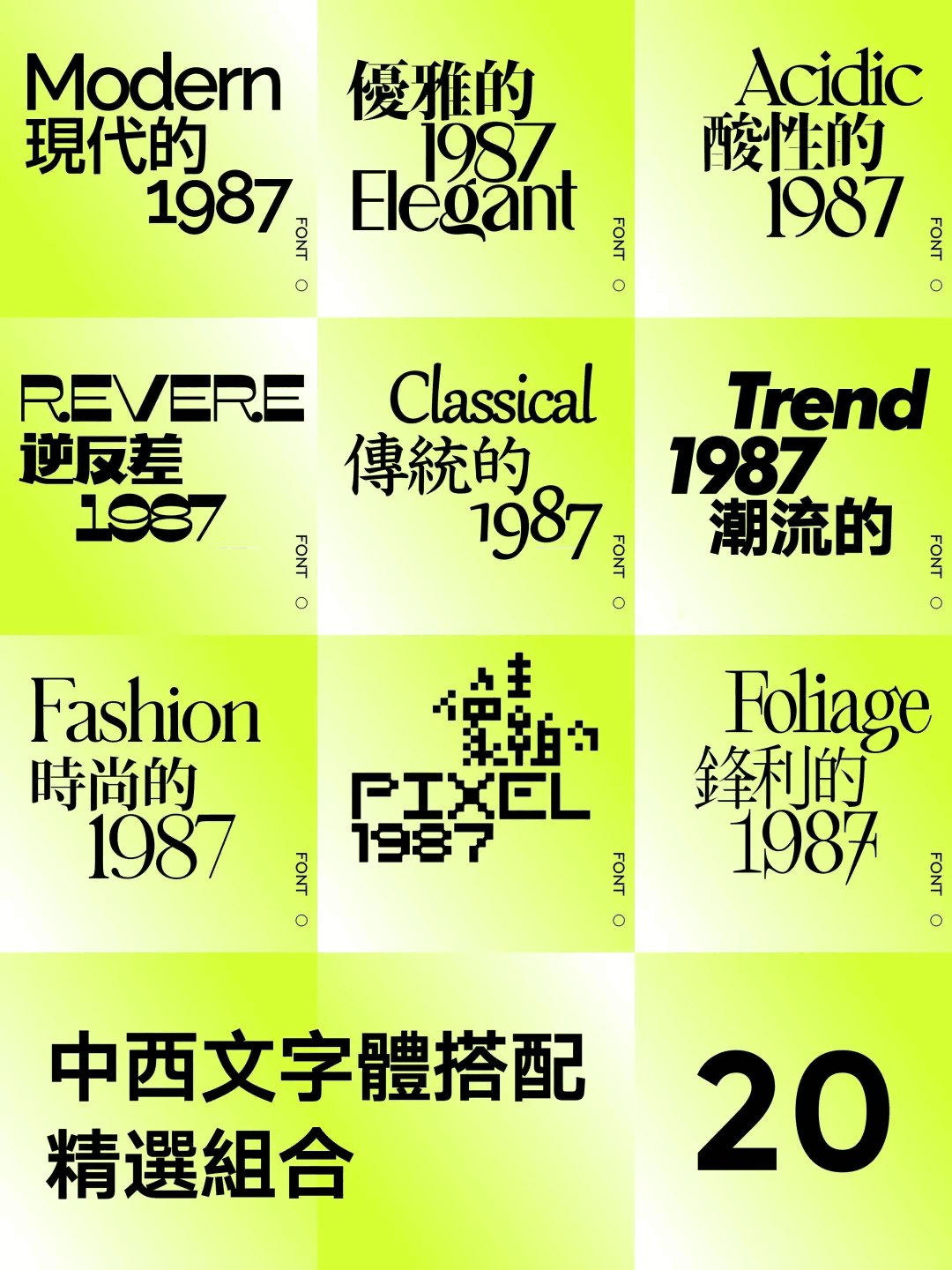 《潮流中英文字体合集 》-书籍-学习资料-电子书夸克网盘资源分享