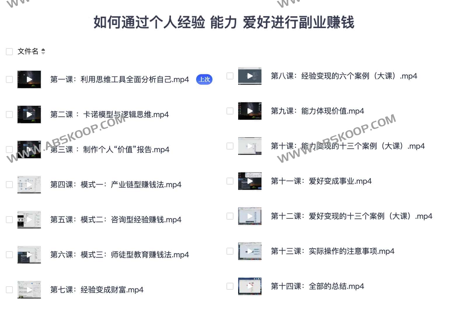 《通过个人经验能力爱好做副业 》-书籍-学习资料-电子书夸克网盘资源分享