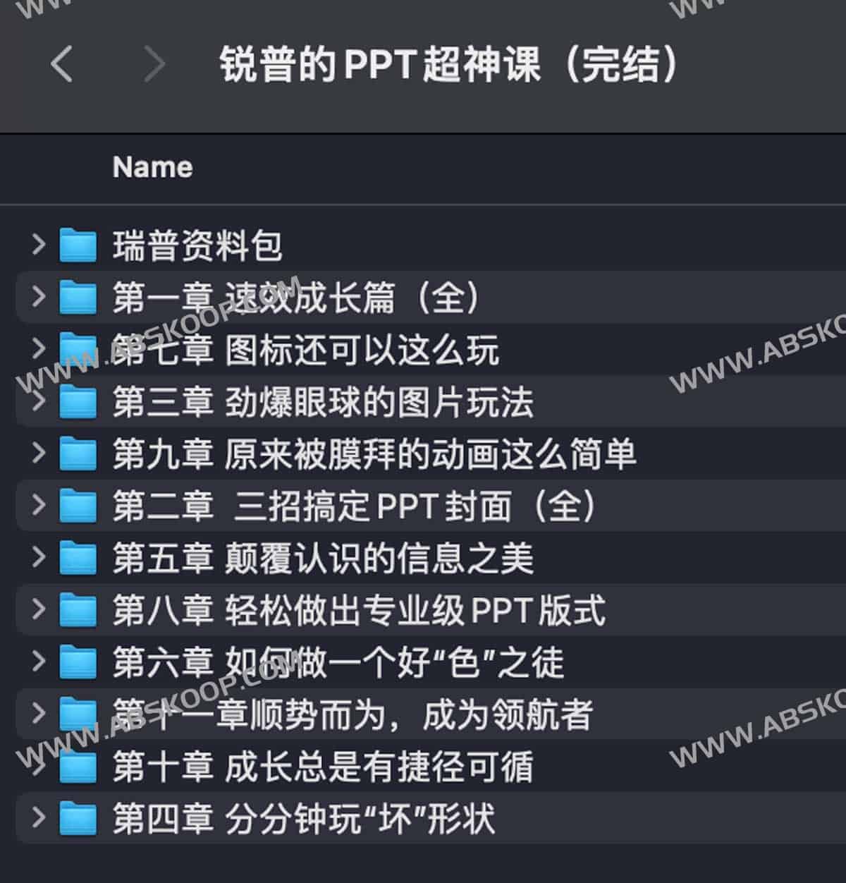 《锐普的PPT超神课（完结） 》-书籍-学习资料-电子书夸克网盘资源分享