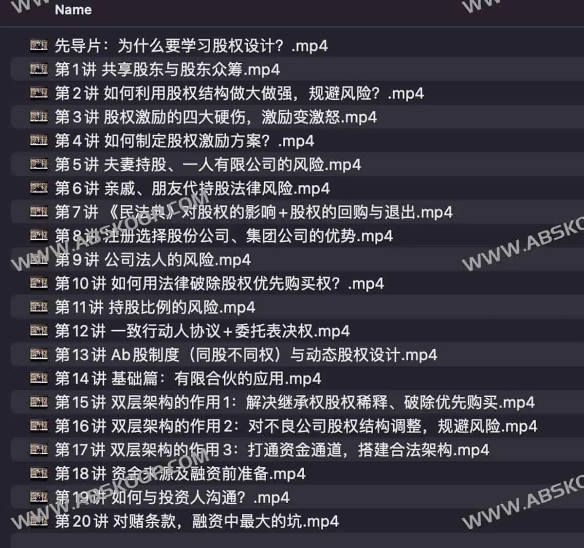 《阮思乔用股权撬动财富 》-书籍-学习资料-电子书夸克网盘资源分享