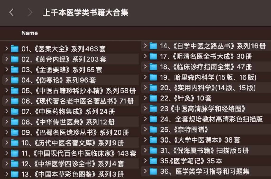 《上千本医学类书籍大合集 48GB 》-书籍-学习资料-电子书夸克网盘资源分享