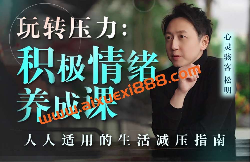 《心理灵客松明玩转压力：积极情绪养成课 》-书籍-学习资料-电子书夸克网盘资源分享