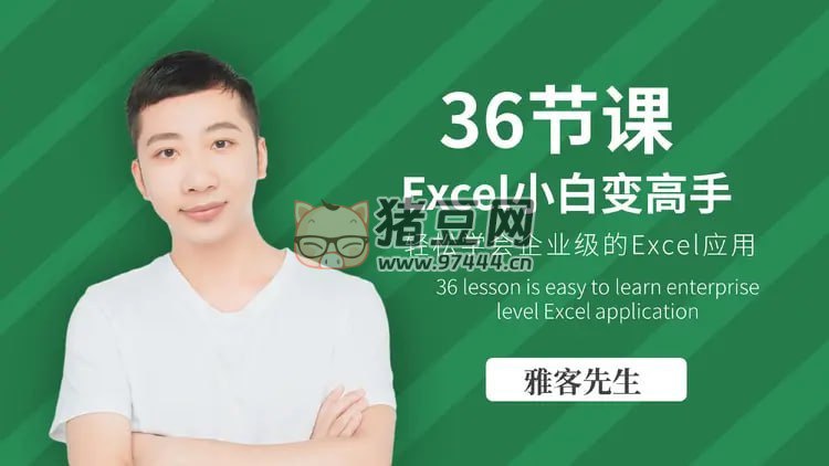《雅客先生Excel系统课：轻松实现Excel小白到高手的进阶 》-书籍-学习资料-电子书夸克网盘资源分享
