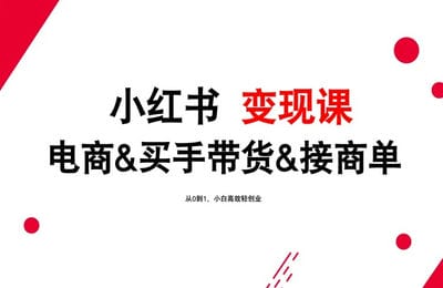 《小红书变现课（2024年） 》-书籍-学习资料-电子书夸克网盘资源分享