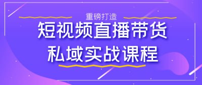 短视频直播带货私域实战课程-书籍-学习资料-电子书夸克网盘资源分享