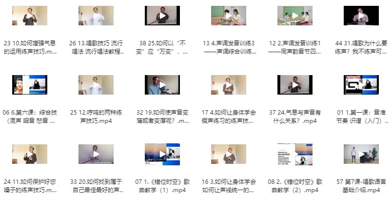 全网最全-付费声乐技巧 唱歌技巧 乐理课程 视唱练耳教程合集-书籍-学习资料-电子书夸克网盘资源分享