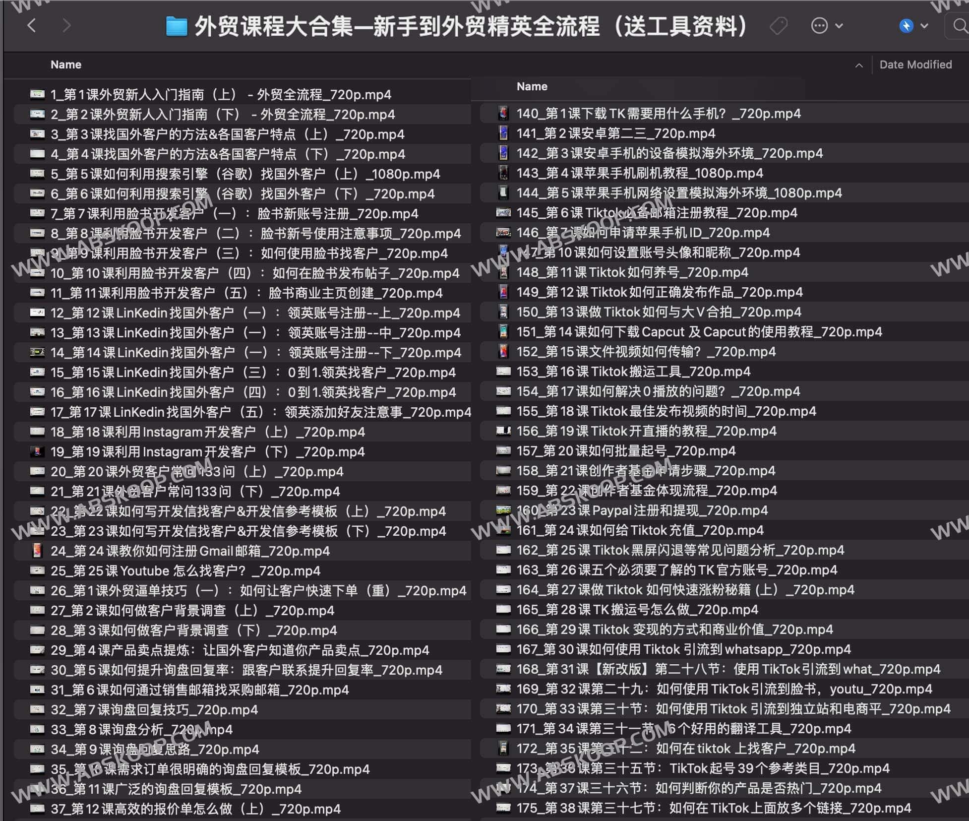 外贸课程大合集—新手到外贸精英全流程（送工具资料）_AOK旺坤外贸商学院-书籍-学习资料-电子书夸克网盘资源分享