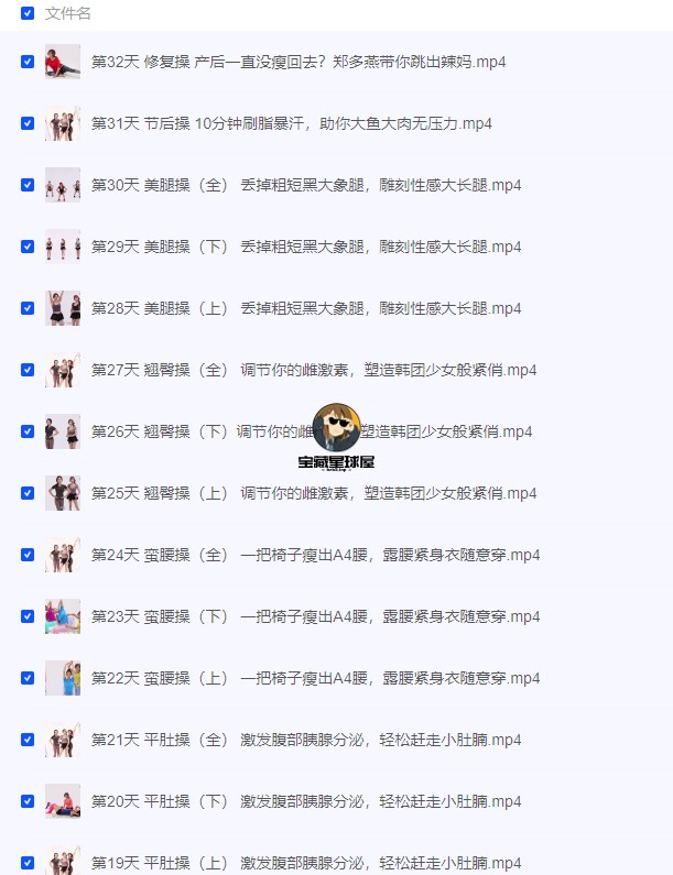 瘦身女王郑多燕全程带练：32天Robics魅力瘦身操（完结）-书籍-学习资料-电子书夸克网盘资源分享