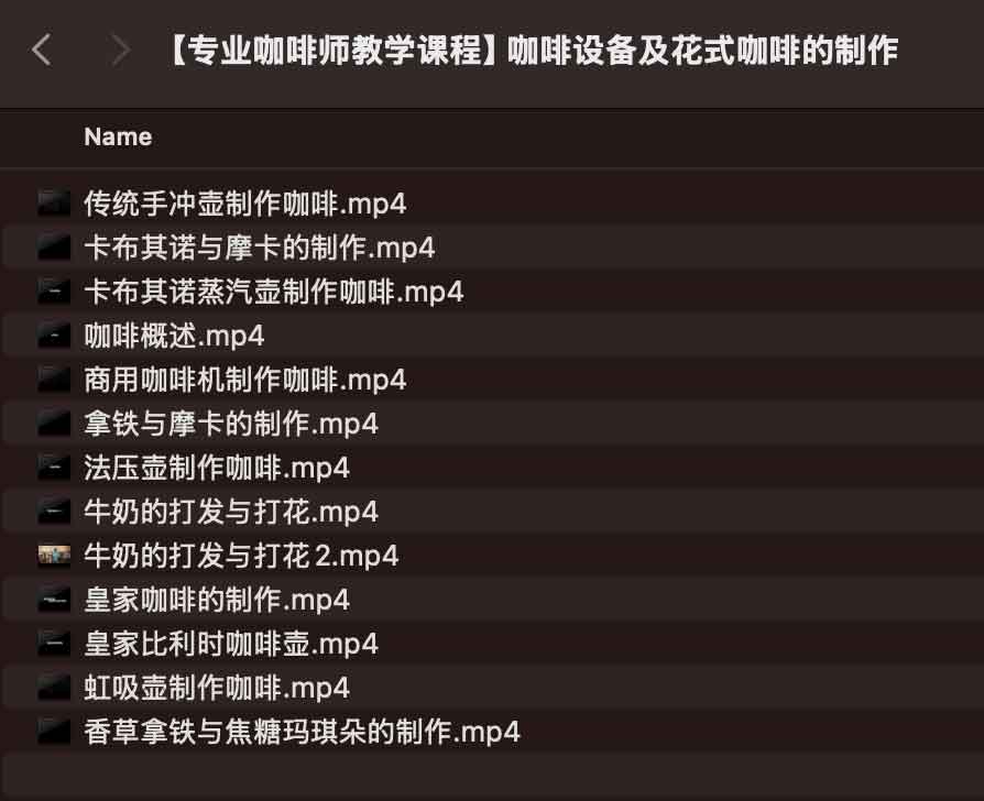 【专业咖啡师教学课程】咖啡设备及花式咖啡的制作-书籍-学习资料-电子书夸克网盘资源分享