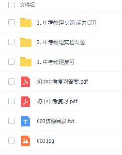 乐乐课堂-中考物理专题-能力提升-书籍-学习资料-电子书夸克网盘资源分享