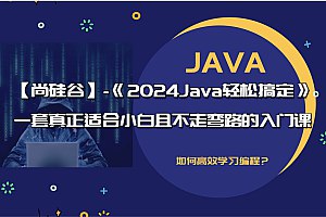 2024Java轻松搞定  一套真正适合小白且不走弯路的入门课-书籍-学习资料-电子书夸克网盘资源分享