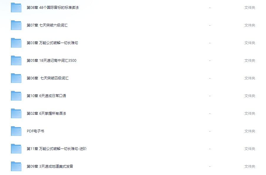 《极简英语 - 英语能力系统提升班 - 带源码课件》-书籍-学习资料-电子书夸克网盘资源分享