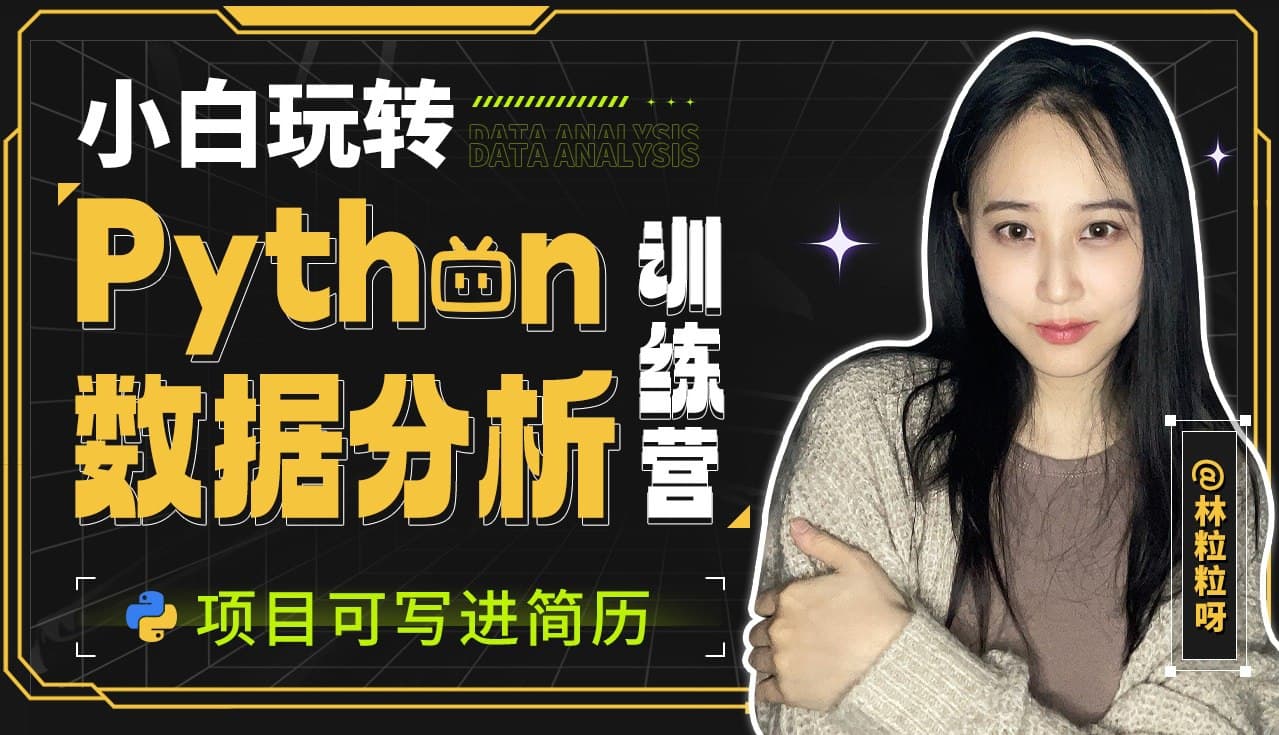 《林粒粒呀小白玩转 Python 数据分析训练营 (含 AI 专题)》-书籍-学习资料-电子书夸克网盘资源分享