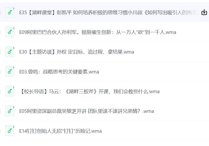《马云湖畔大学 绝版教程》-书籍-学习资料-电子书夸克网盘资源分享