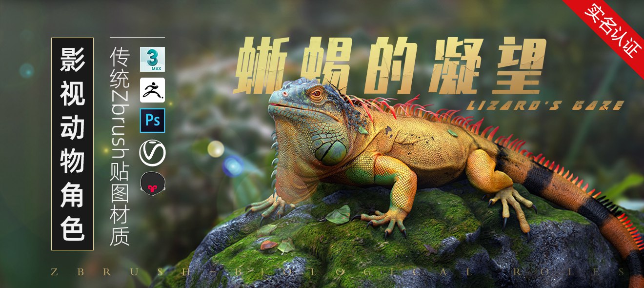 《CG教程 影视动物角色蜥蜴的凝望全流程制作》-书籍-学习资料-电子书夸克网盘资源分享