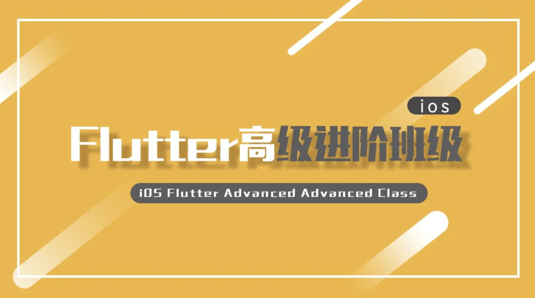《iOS Flutter高级进阶班级 – 带源码课件》-书籍-学习资料-电子书夸克网盘资源分享