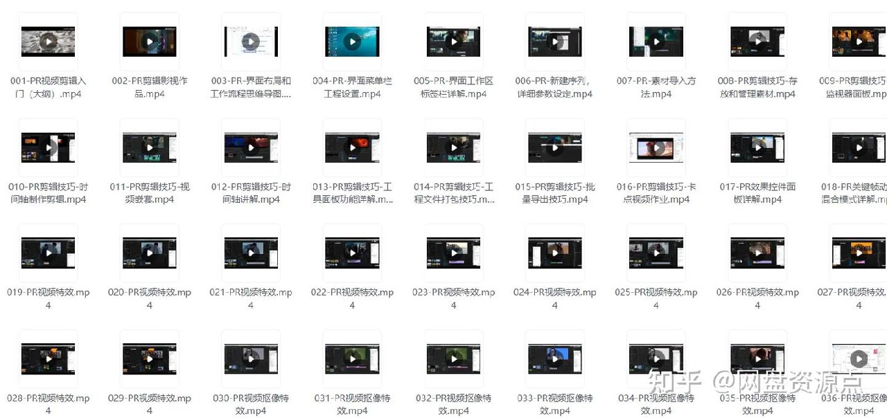 《PR从零基础入门到视频剪辑大神教程（100集全）》-书籍-学习资料-电子书夸克网盘资源分享