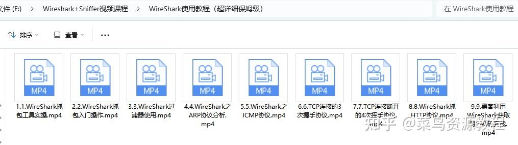 《Wireshark+Sniffer视频课程》-书籍-学习资料-电子书夸克网盘资源分享