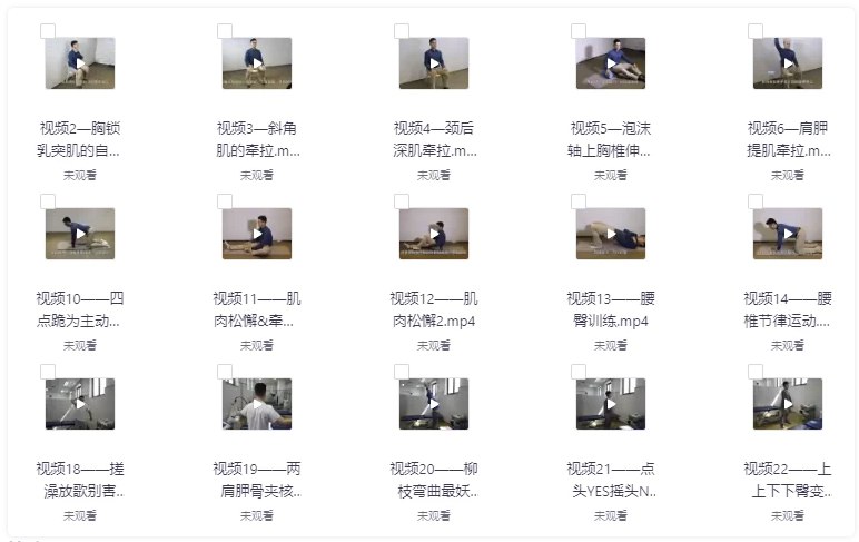 《颈椎保养课 保重身体要紧视频课程 坐办公室 看电脑多的必备身体调节》-书籍-学习资料-电子书夸克网盘资源分享